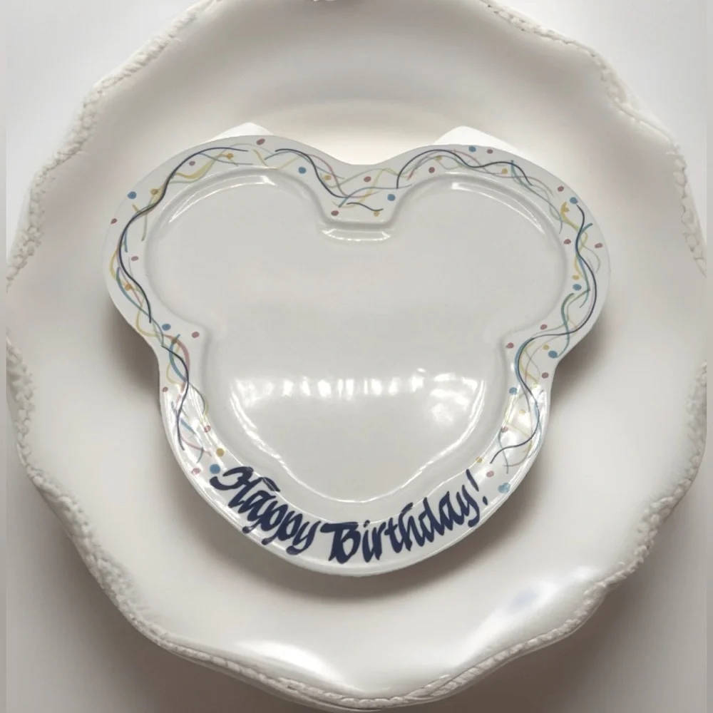 Mickey Mouse Disney “ Happy Birthday” Plate